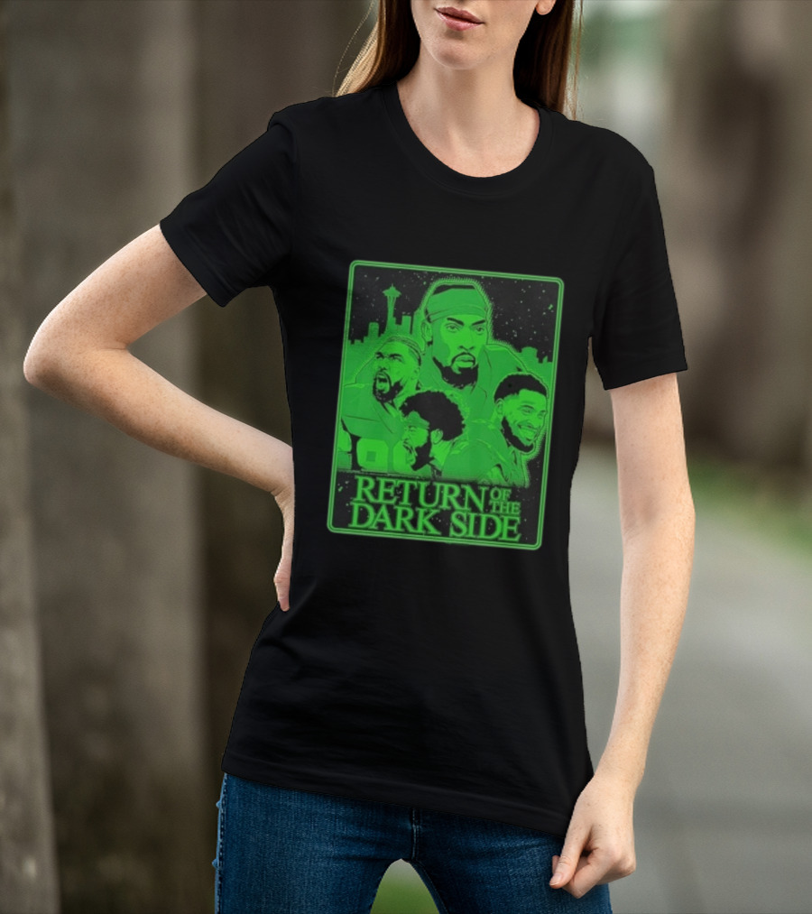 Seattle Seahawks Return Of The Dark Side Skyline Players Green Sports T-Shirt