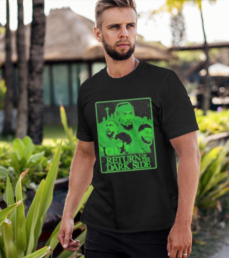 Seattle Seahawks Return Of The Dark Side Skyline Players Green Sports T-Shirt