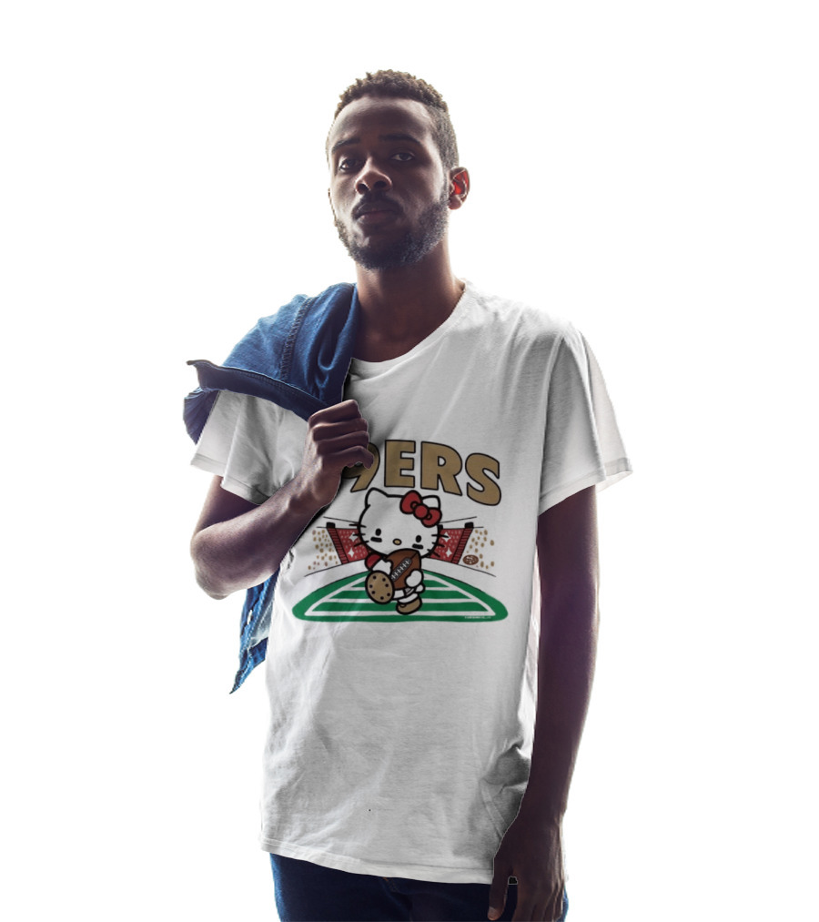 Hello Kitty 49ers Football San Francisco Fan Gear T-Shirt