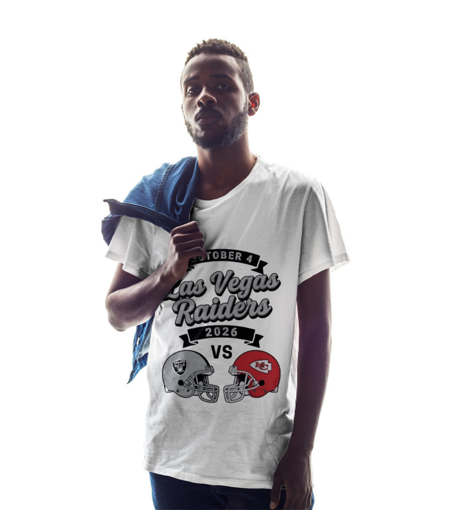 October 4 Las Vegas Raiders 2026 Vs Kansas City Chiefs T-Shirt