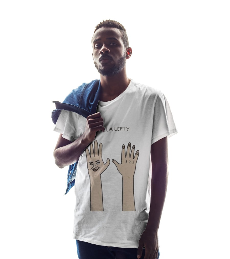Stella Lefty Surreal Face Hand T-Shirt