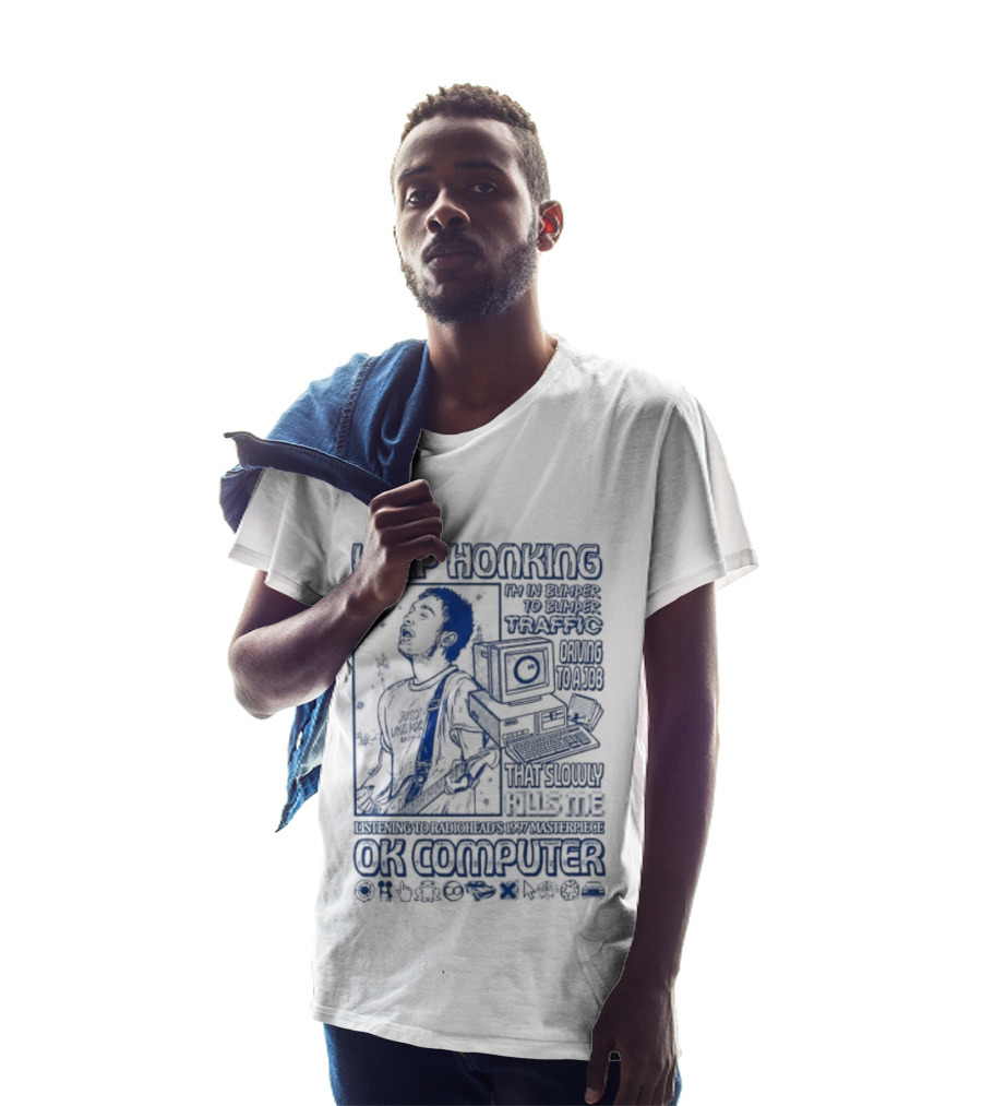 Thom Yorke Keep Honking Radiohead OK Computer Arpeggi Lucky Subterranean Mobile Homes Fitter Happier Exit Music T-Shirt