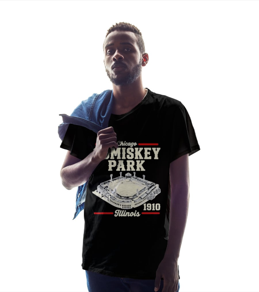 Chicago Comiskey Park 1910 Illinois Historic Baseball Stadium T-Shirt