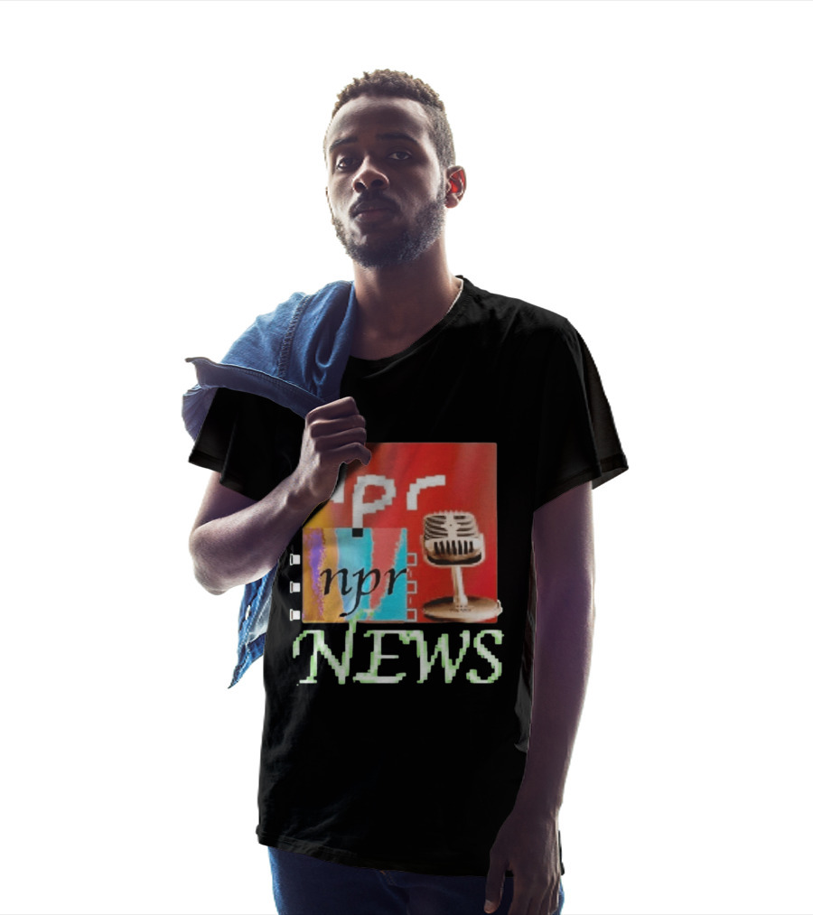 NPR News Public Radio Microphone Icon Podcast T-Shirt