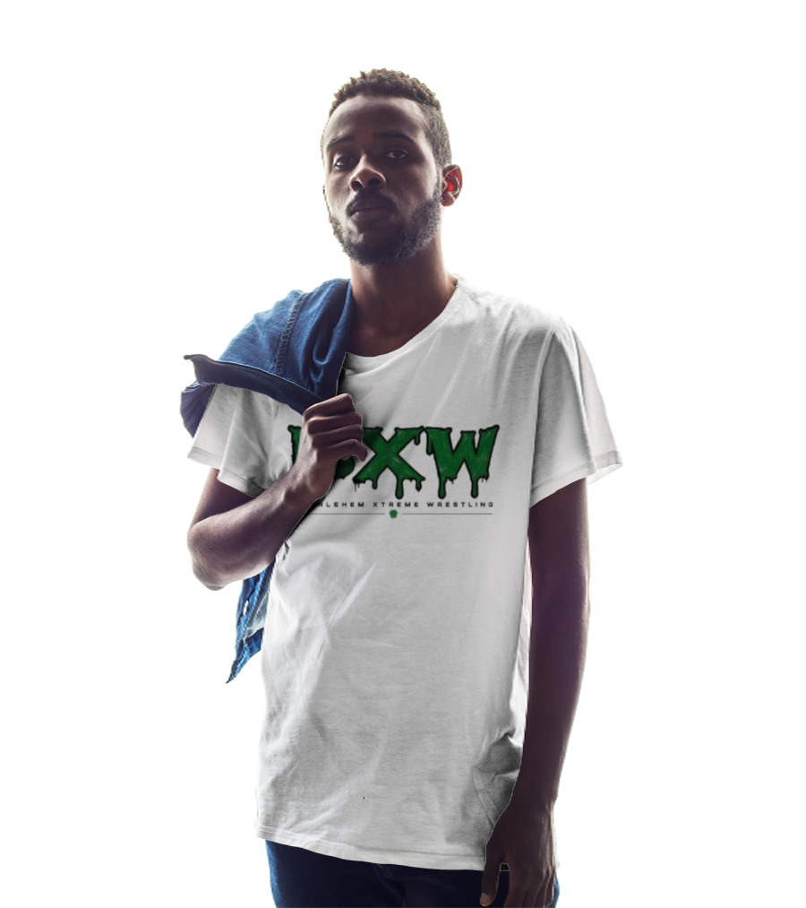 Bethlehem Xtreme Wrestling BXW Dripping Green Letters T-Shirt