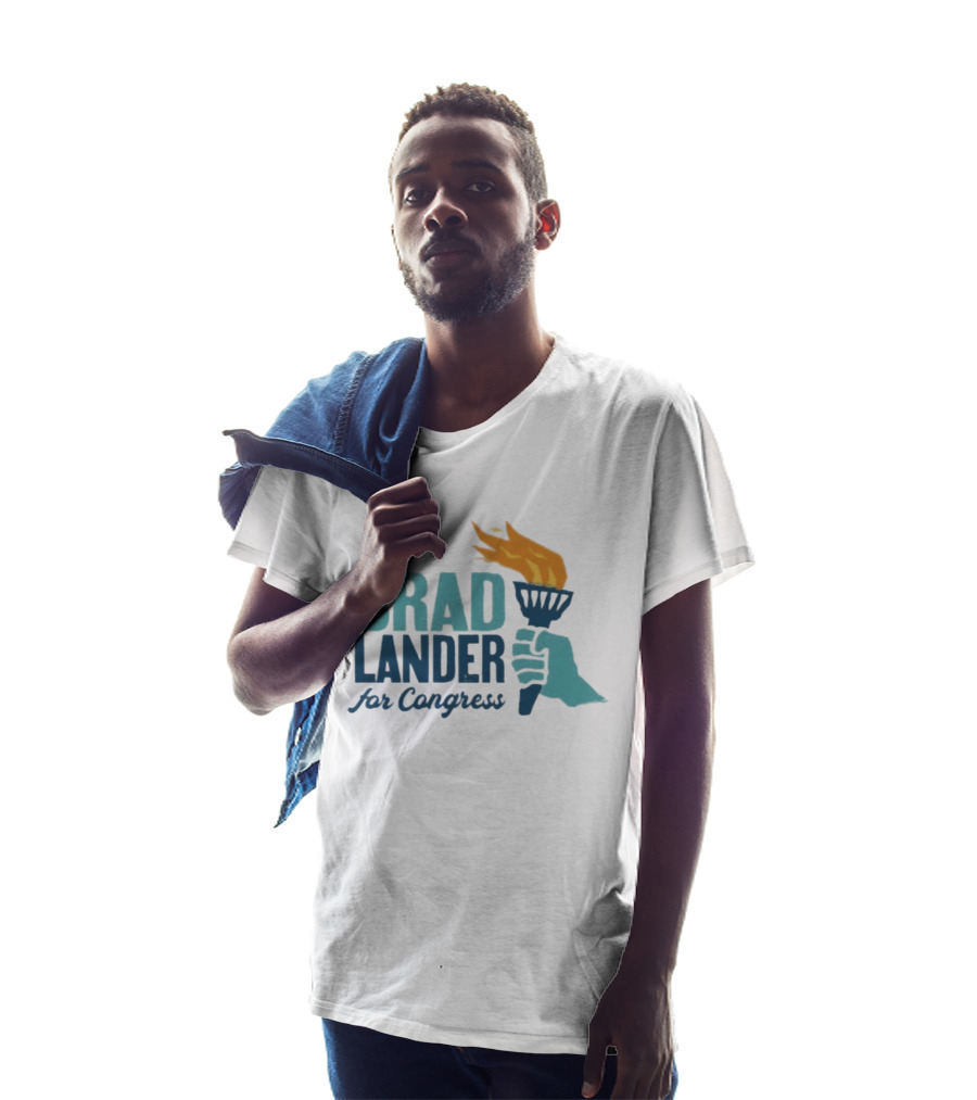 Brad Lander For Congress Torch T-Shirt