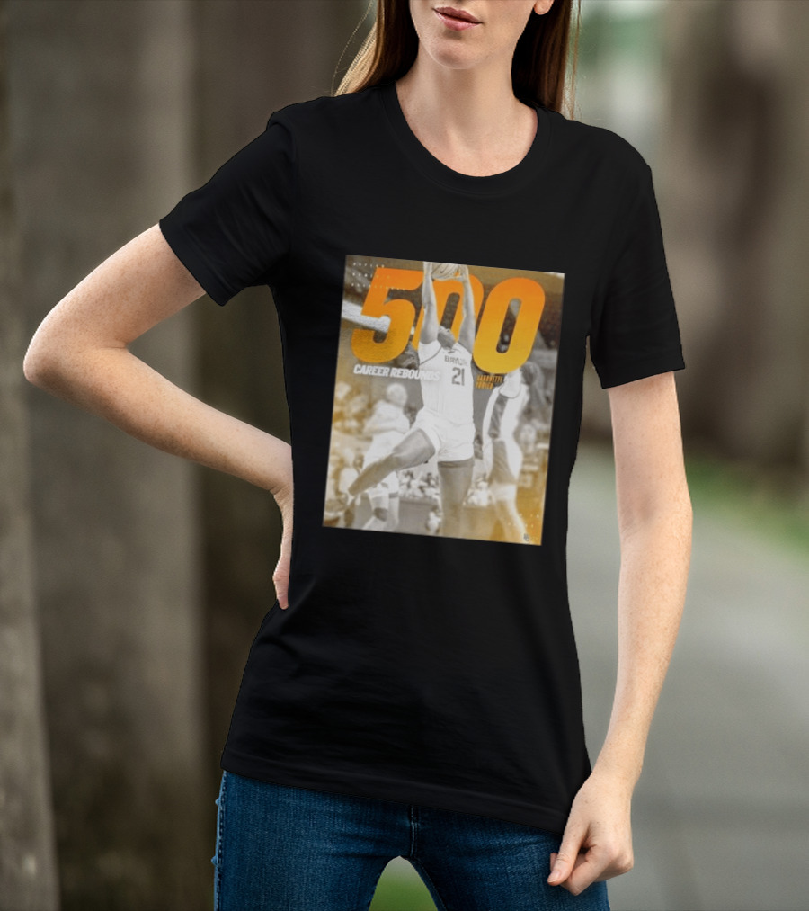 Baylor Bears Aaronette Vonleh 500 Career Rebounds T-Shirt
