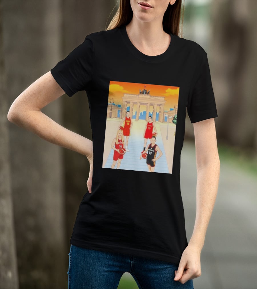 China 15 Espana 10 Hungary 14 Deutschland 13 Basketball Players Berlin T-Shirt