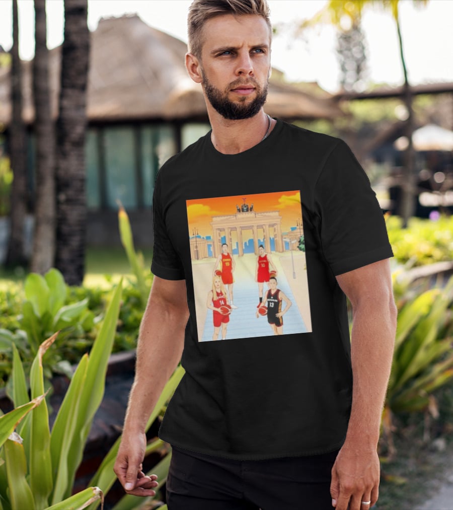 China 15 Espana 10 Hungary 14 Deutschland 13 Basketball Players Berlin T-Shirt