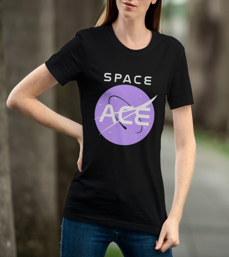 Space Ace NASA Astronomy Galaxy Iconic Insignia T-Shirt