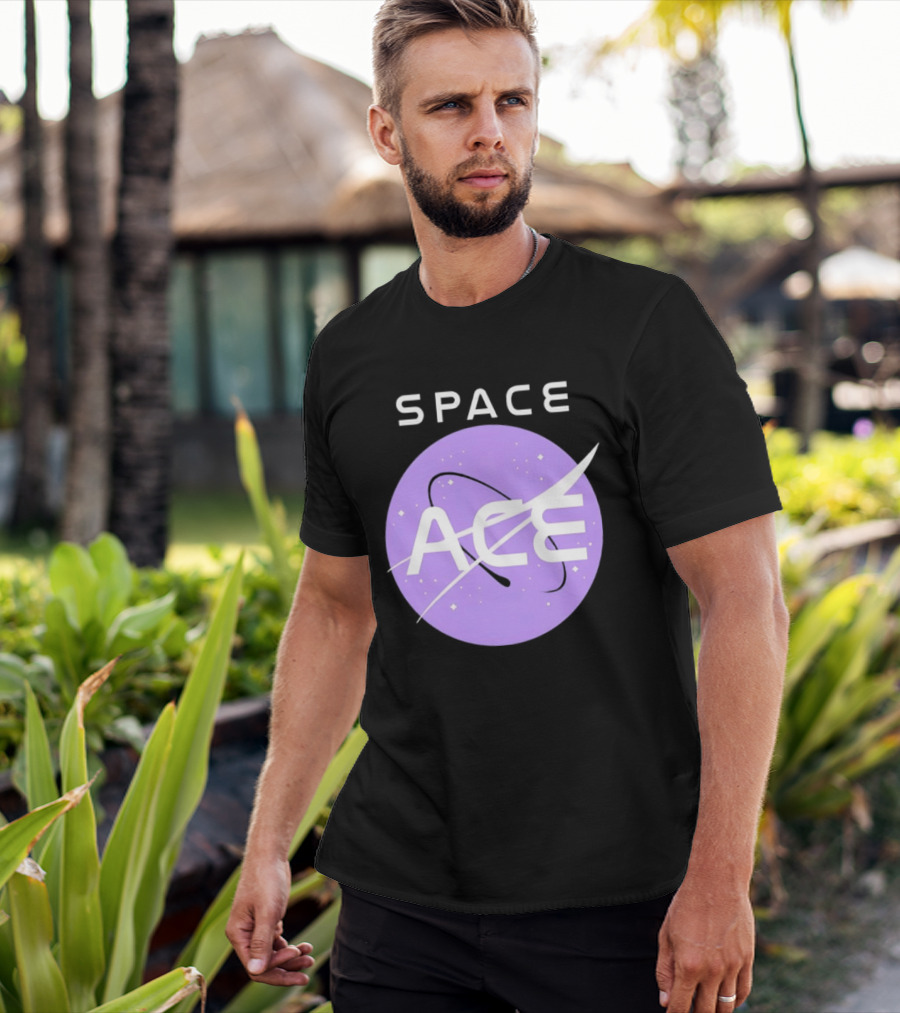 Space Ace NASA Astronomy Galaxy Iconic Insignia T-Shirt