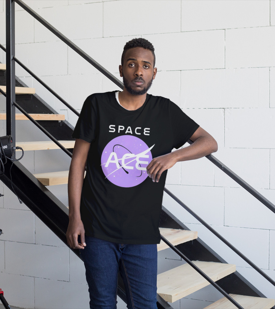 Space Ace NASA Astronomy Galaxy Iconic Insignia T-Shirt