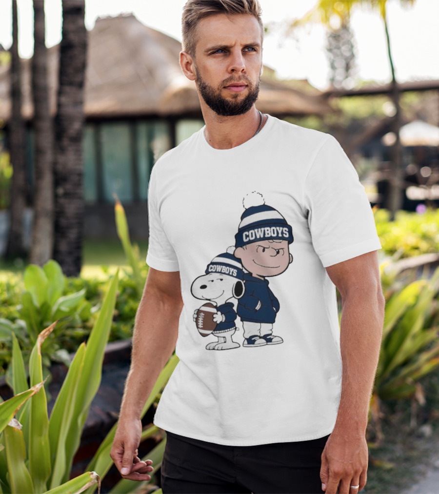 Snoopy Charlie Cowboys Football Fan T-Shirt