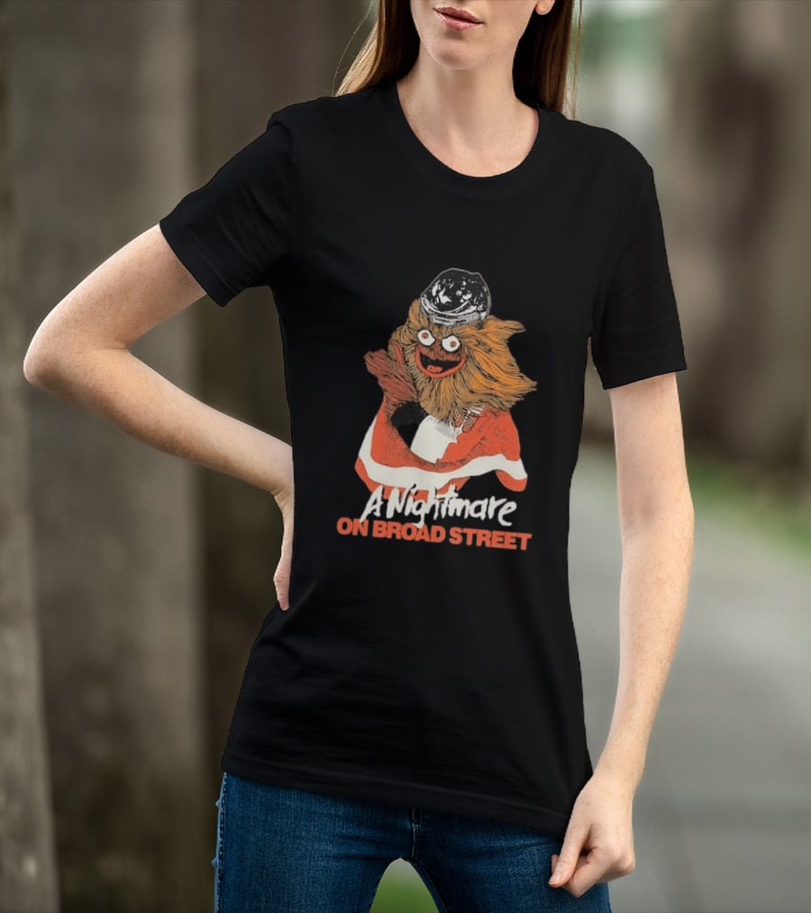 Philadelphia Flyers Gritty A Nightmare On Broad Street T-Shirt