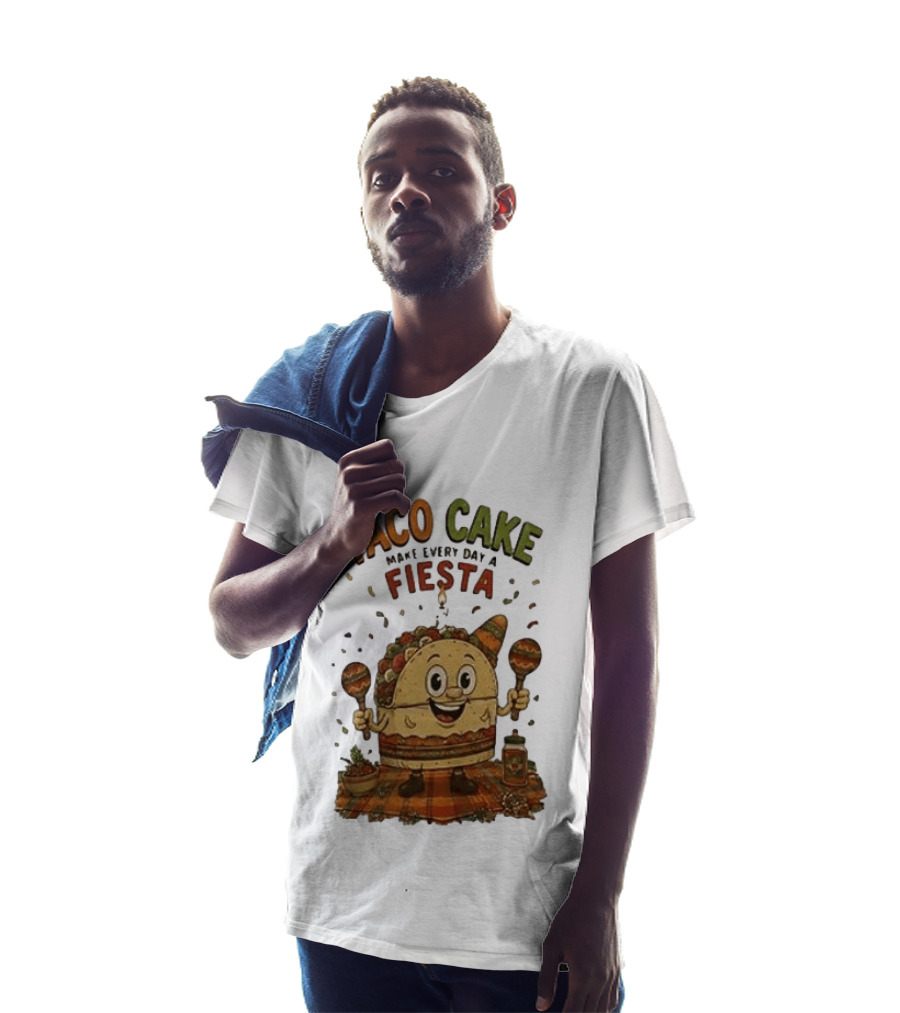 Taco Cake Maraca Party Make Every Day A Fiesta T-Shirt