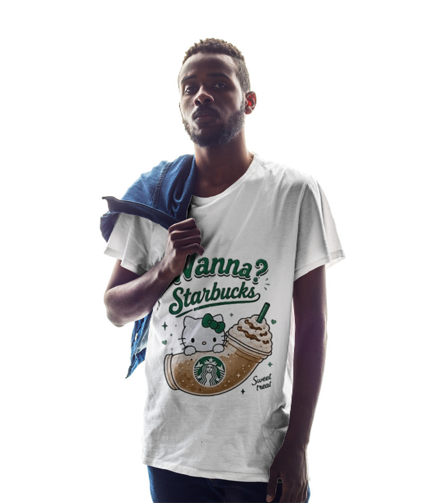 Wanna Starbucks Hello Kitty Sweet Treat T-Shirt