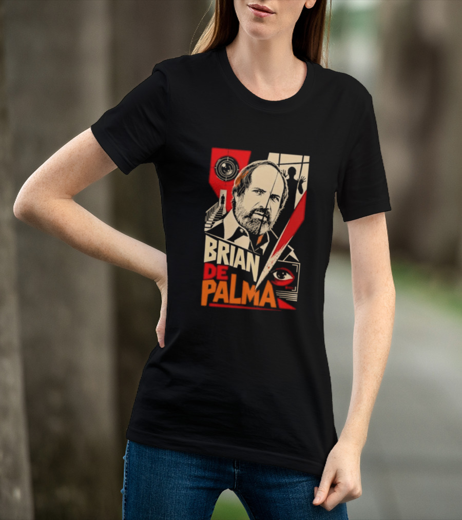 Brian De Palma Cinematic Visionary Red Eye Montages T-Shirt