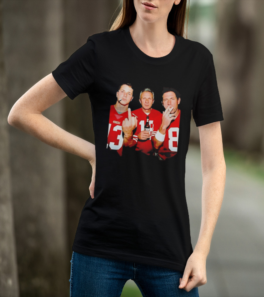 Brock Purdy Joe Montana Steve Young 49ers Legends NFL Players T-Shirt