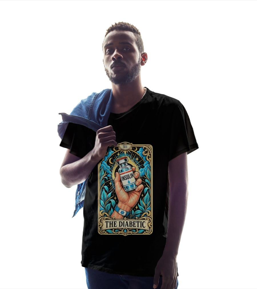 The Diabetic Tarot Card Insulin Vial Magic Hand XII T-Shirt