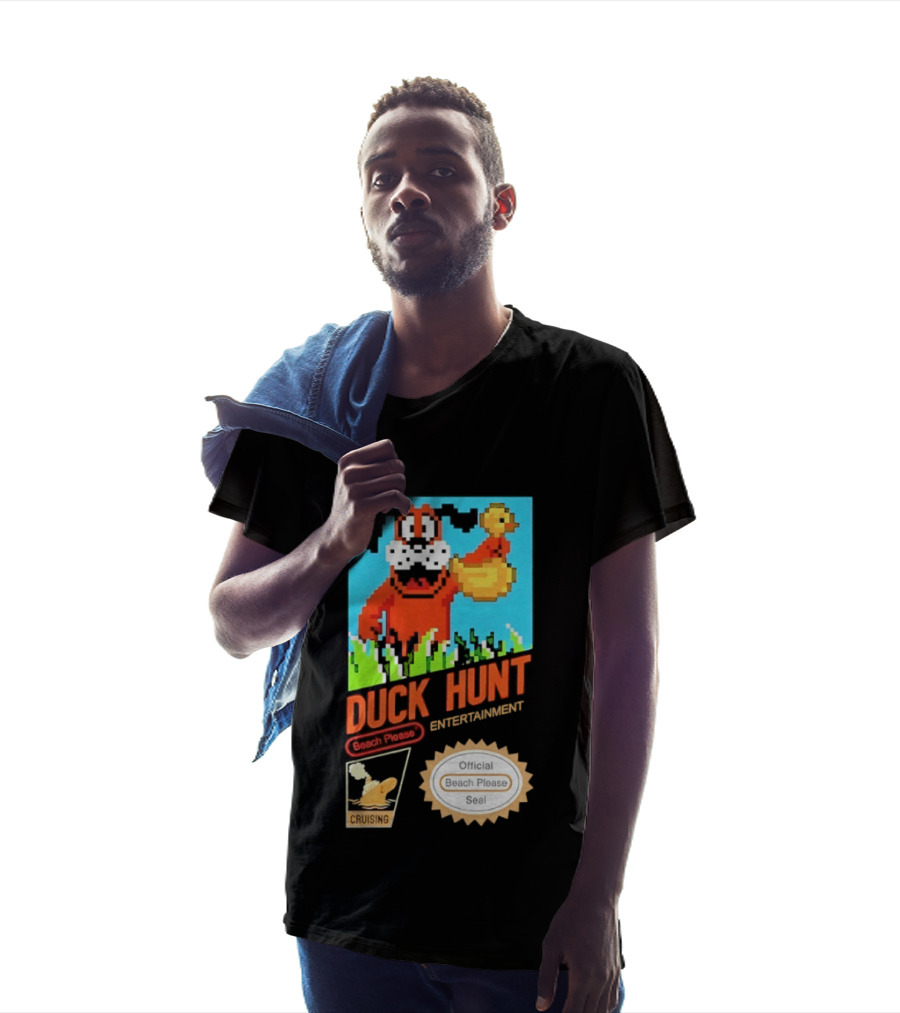 Duck Hunt Entertainment Beach Please Cruising Gaming T-Shirt