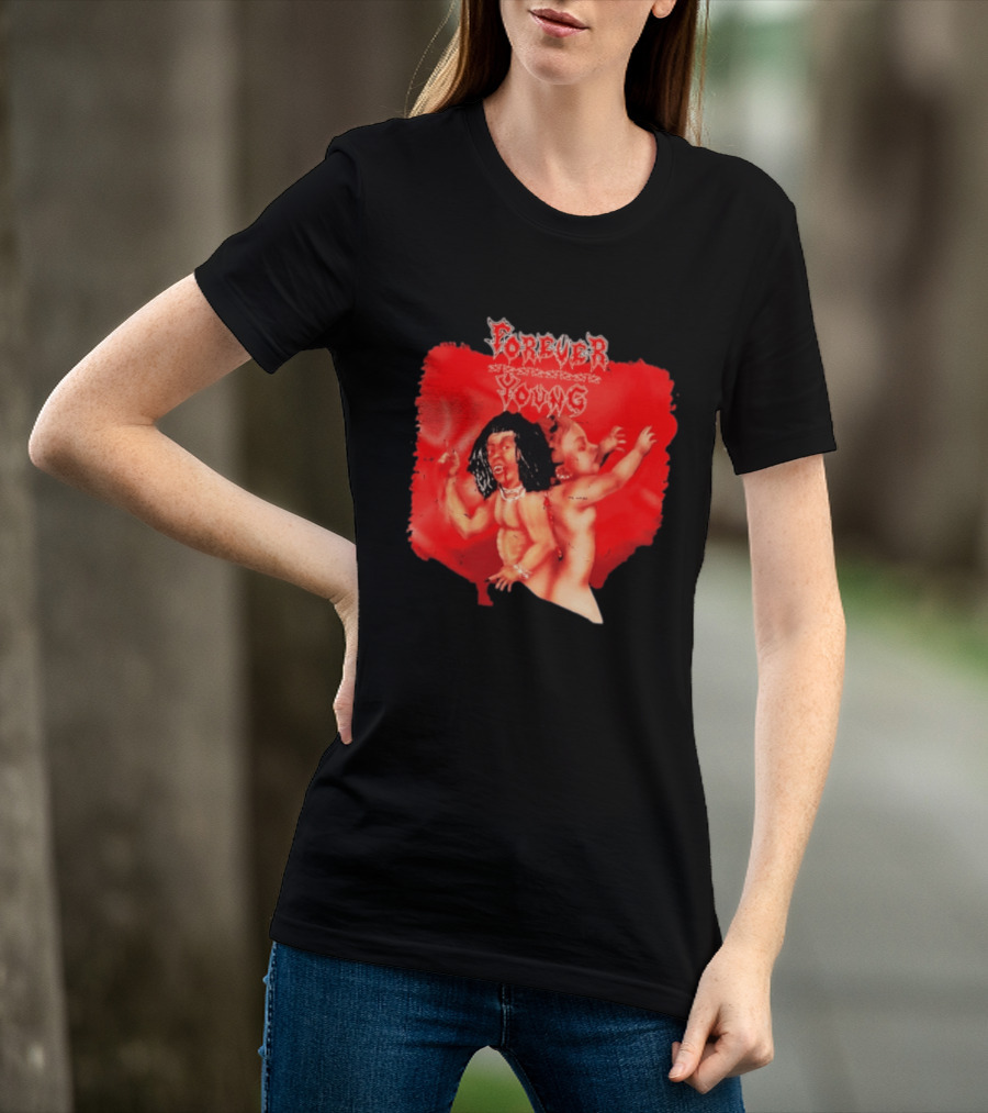 Forever Young Gothic Dark Aesthetic Baby Rebel T-Shirt