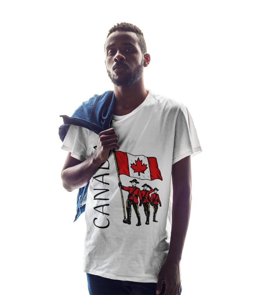 Canada Flag Royal Canadian Mounted Police Parade T-Shirt