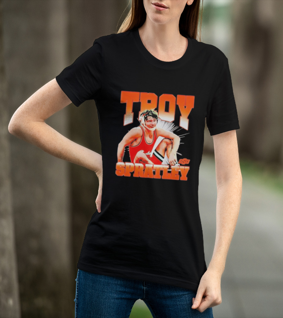 Troy Spratley OSU Oklahoma State Wrestling Player T-Shirt