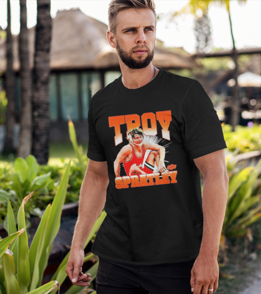 Troy Spratley OSU Oklahoma State Wrestling Player T-Shirt