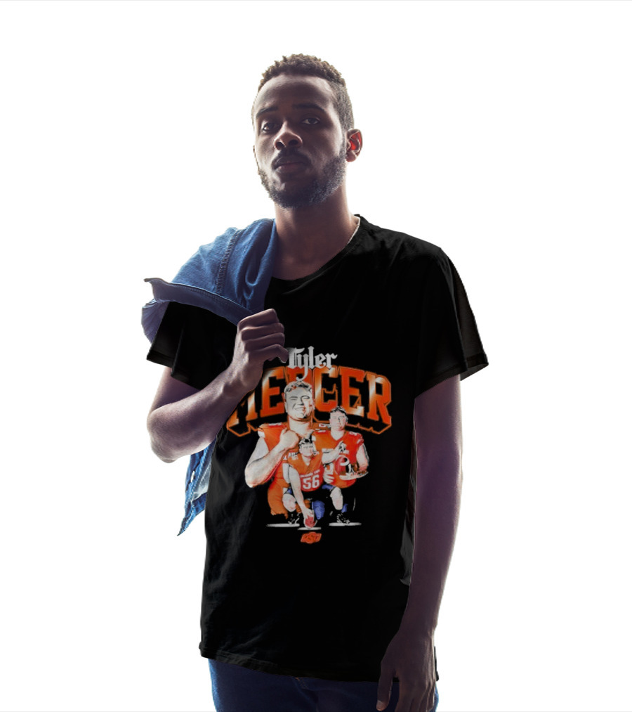 Tyler Mercer Oklahoma State Football Player Number 56 T-Shirt