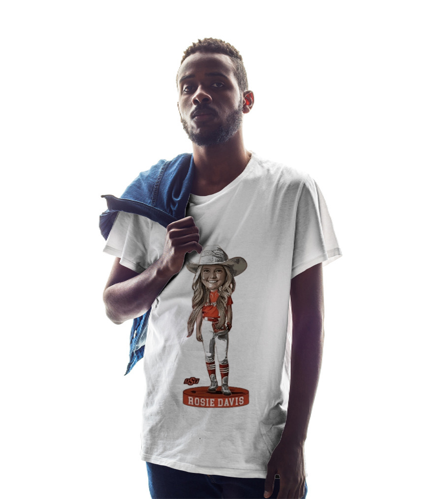 Rosie Davis Oklahoma State Softball Player Caricature OSU Team Spirit T-Shirt
