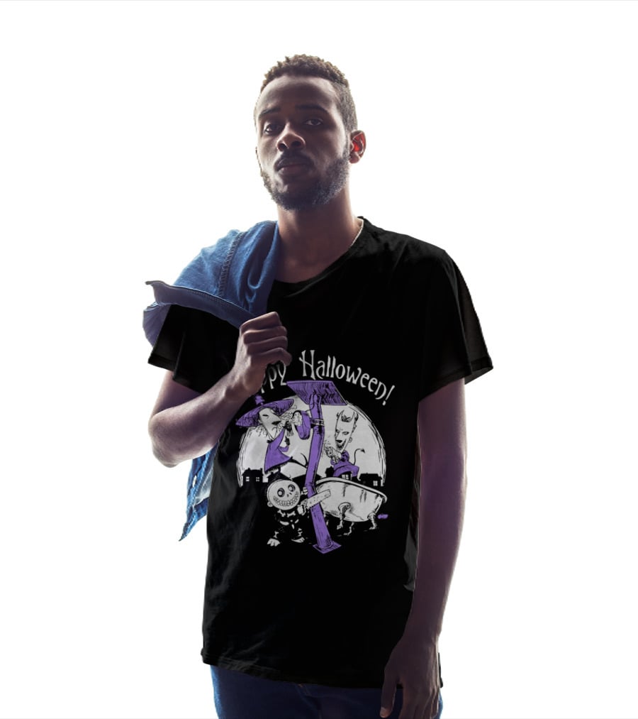 Happy Halloween Lock Shock And Barrel The Nightmare Before Christmas T-Shirt