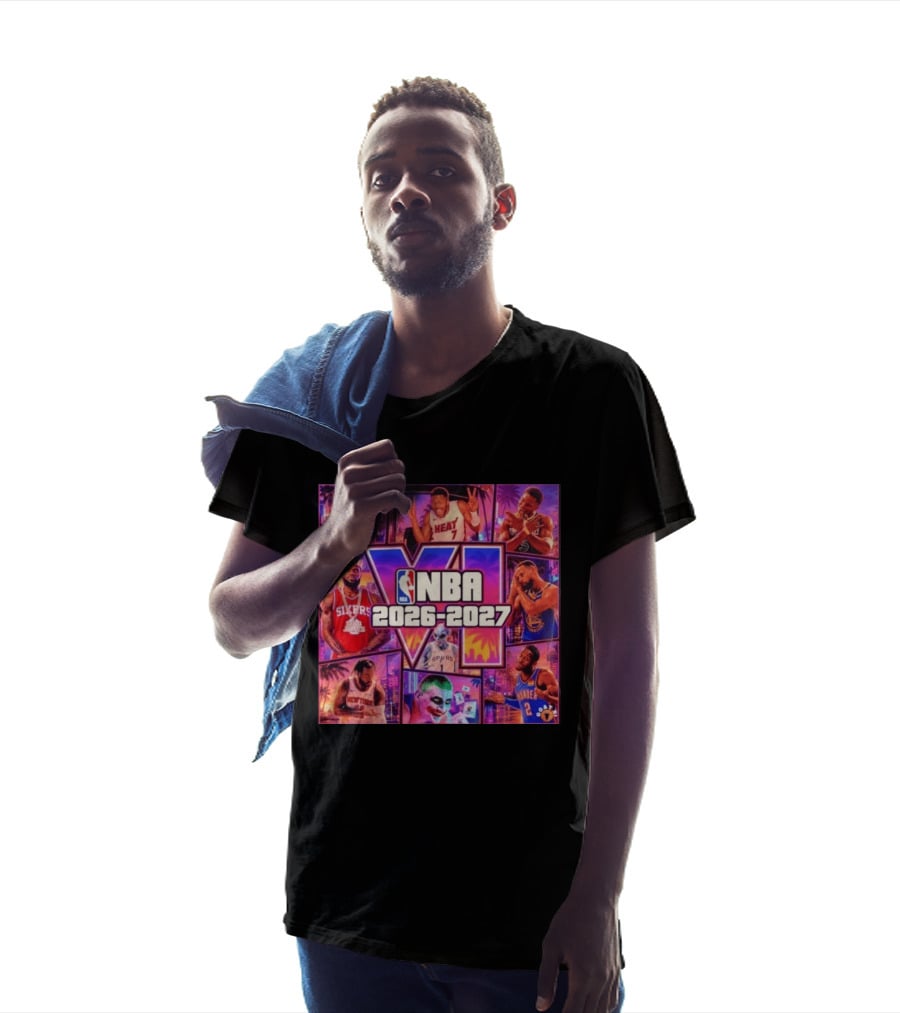 NBA 2026 2027 Grand Theft Auto VI Lakers Heat Bucks Sixers Spurs Joker Thunder T-Shirt