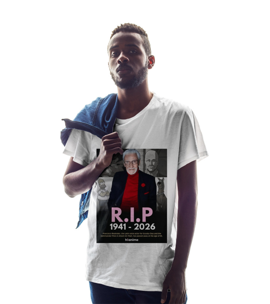 RIP Francisco Reséndez 1941 2026 Scooby Doo Attack On Titan Voice Actor Memorial T-Shirt
