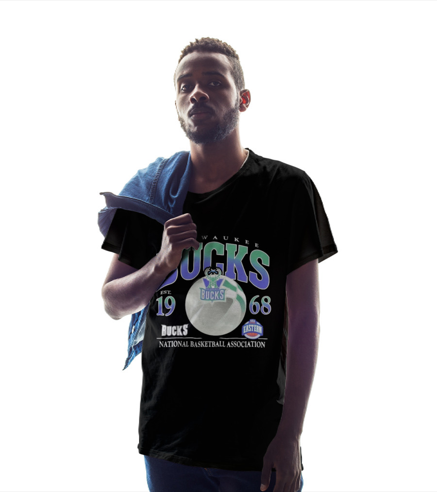 Milwaukee Bucks Est 1968 NBA Eastern National Basketball Association T-Shirt
