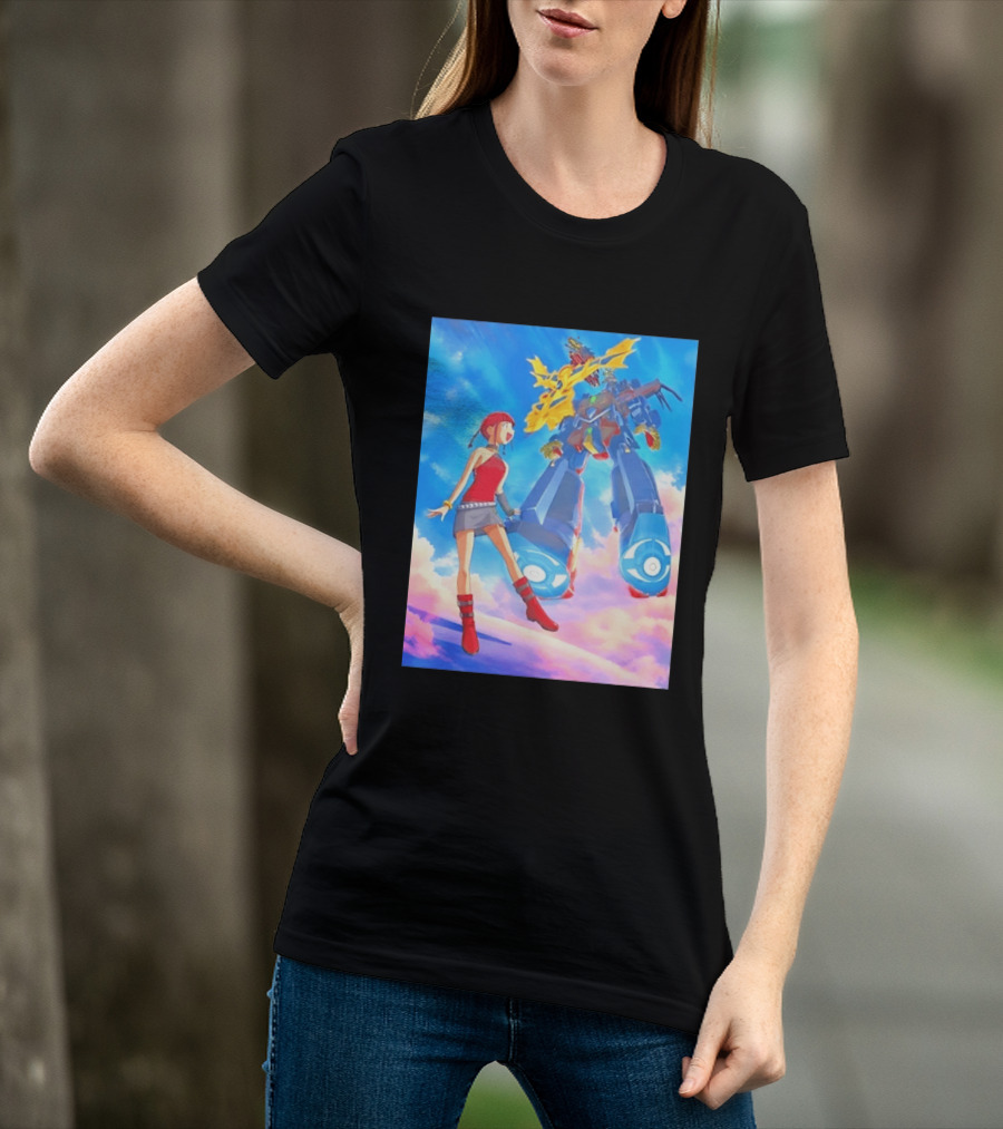 Dorothy Wayneright With The Big O Mecha From The Big O Anime Series T-Shirt