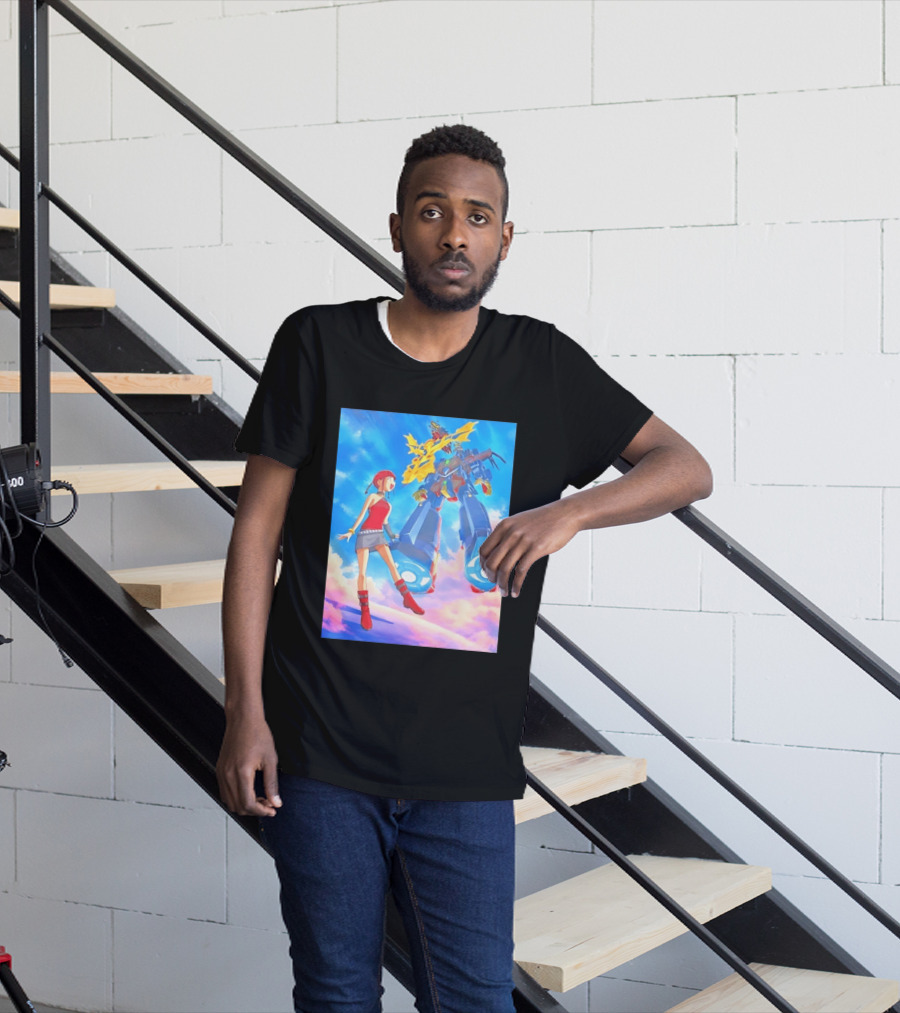 Dorothy Wayneright With The Big O Mecha From The Big O Anime Series T-Shirt