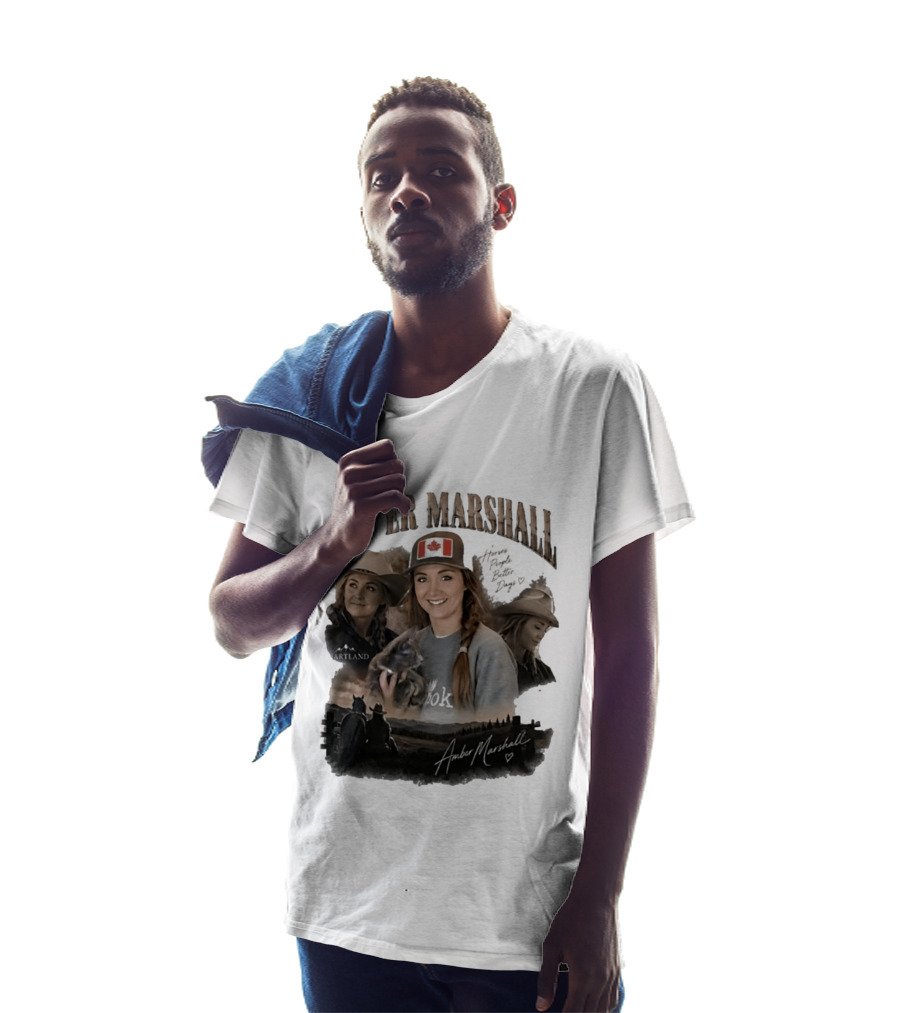 Amber Marshall Heartland Better Days Canadian Flag Retro Bootleg T-Shirt