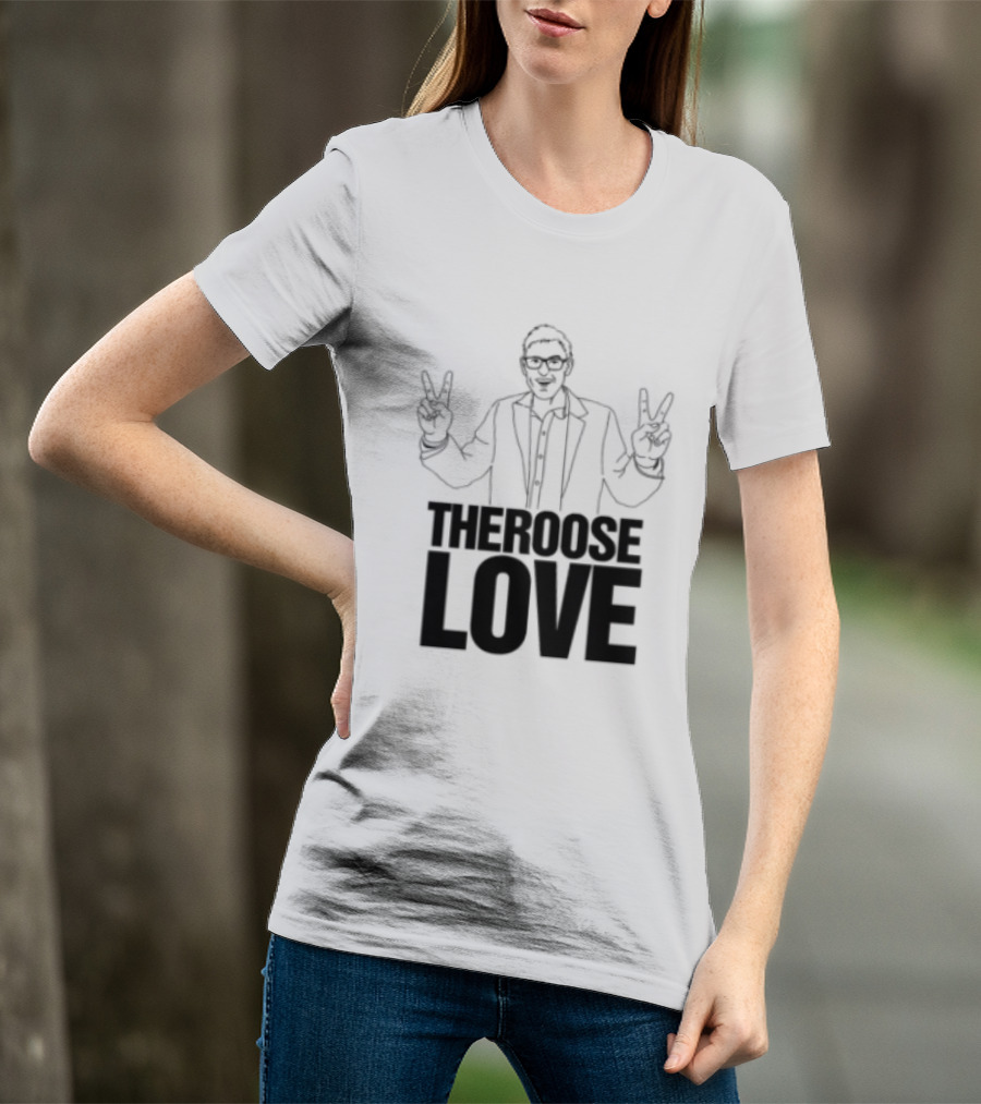 Choose Love Store Louis Theroux Choose Love Peace Sign Gesture T-Shirt