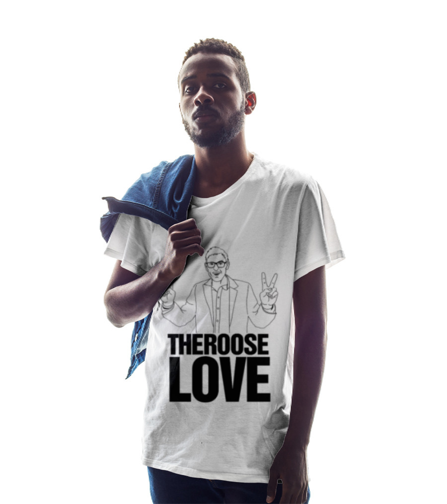 Choose Love Store Louis Theroux Choose Love Peace Sign Gesture T-Shirt