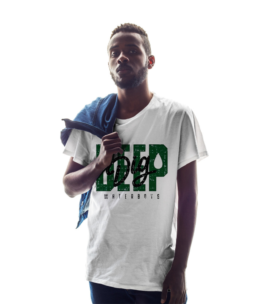 Deep Dig Waterboys Football Staff Sports Team T-Shirt