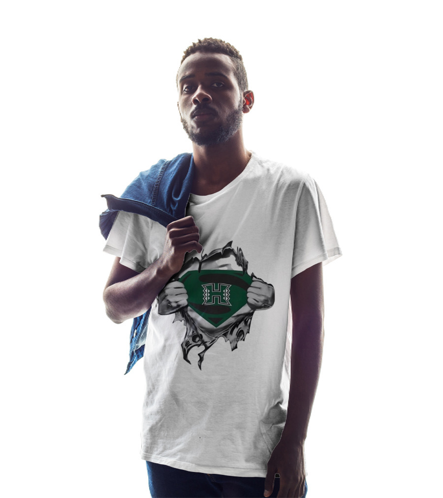 Hawaii Rainbow Warriors Superman NCAA Fan T-Shirt