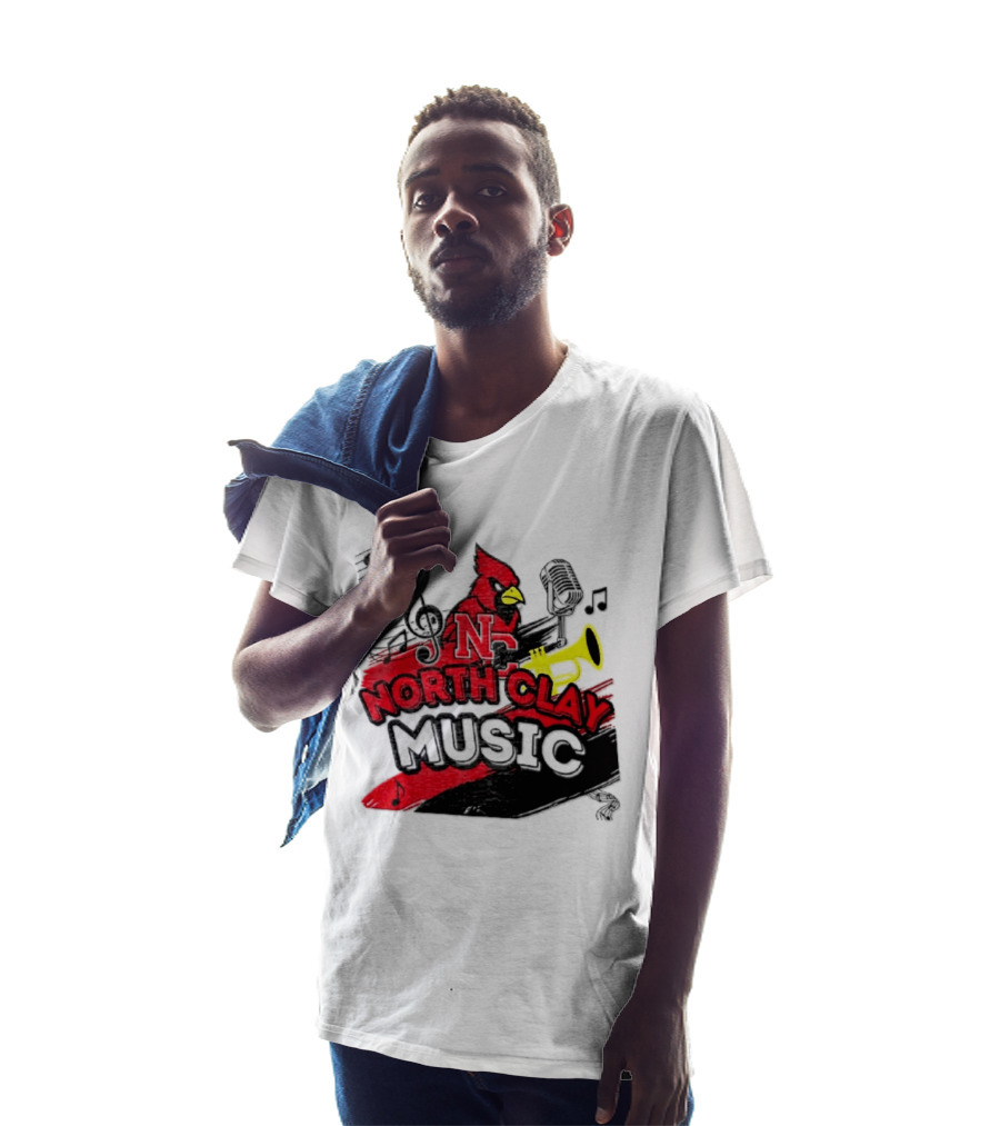 North Clay Cardinals Music Band Instrumental Ensemble T-Shirt