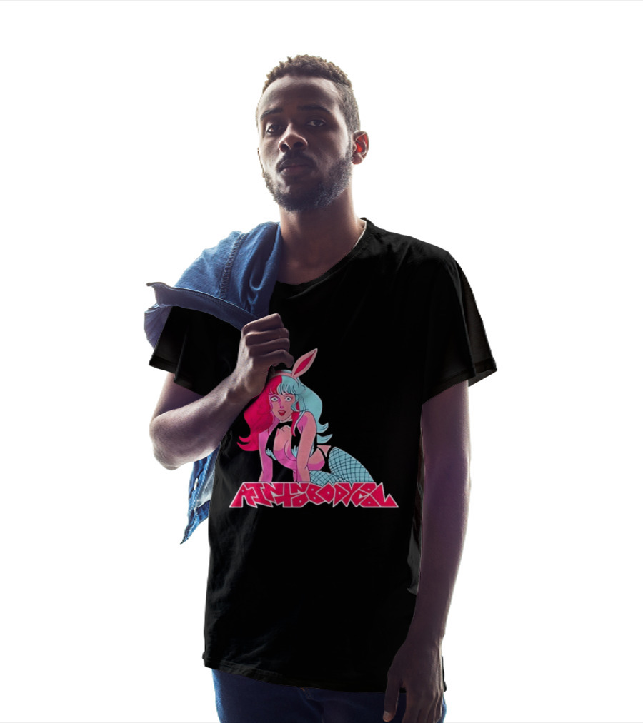 Ain't Nobody Anime Aesthetic Bunny Girl Vibrant Neon T-Shirt