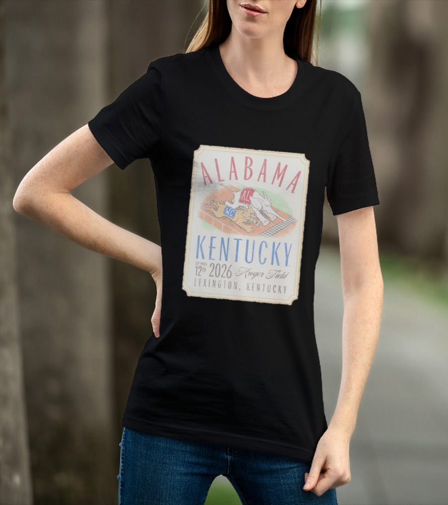 Alabama Vs Kentucky Lexington September 12th 2026 Kroger Field T-Shirt