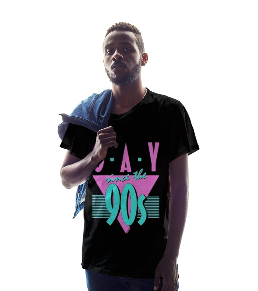 GAY Since The 90s Pink Triangle Retro Pride T-Shirt