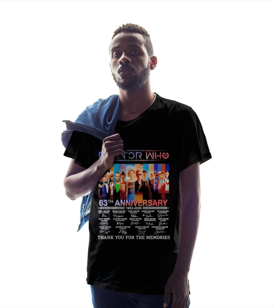 Doctor Who 63rd Anniversary 1963 2026 Thank You For The Memories T-Shirt