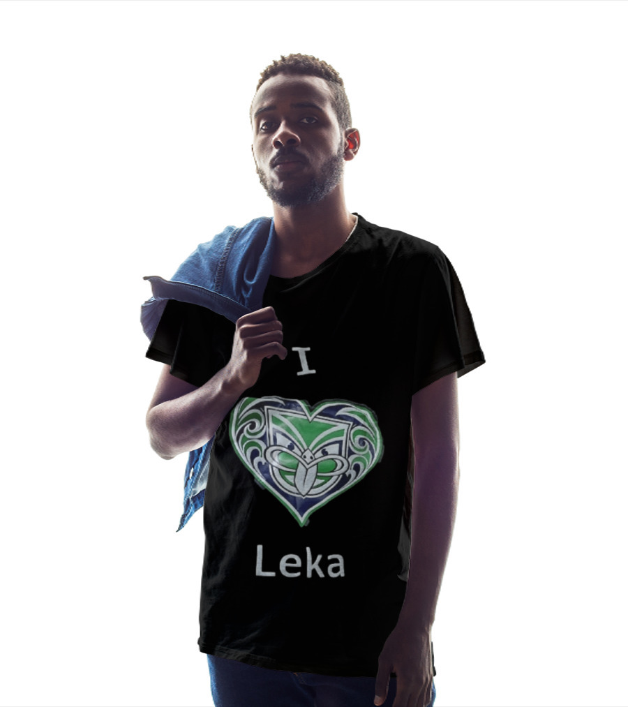 I Leka New Zealand Warriors Heart Shape Koru T-Shirt