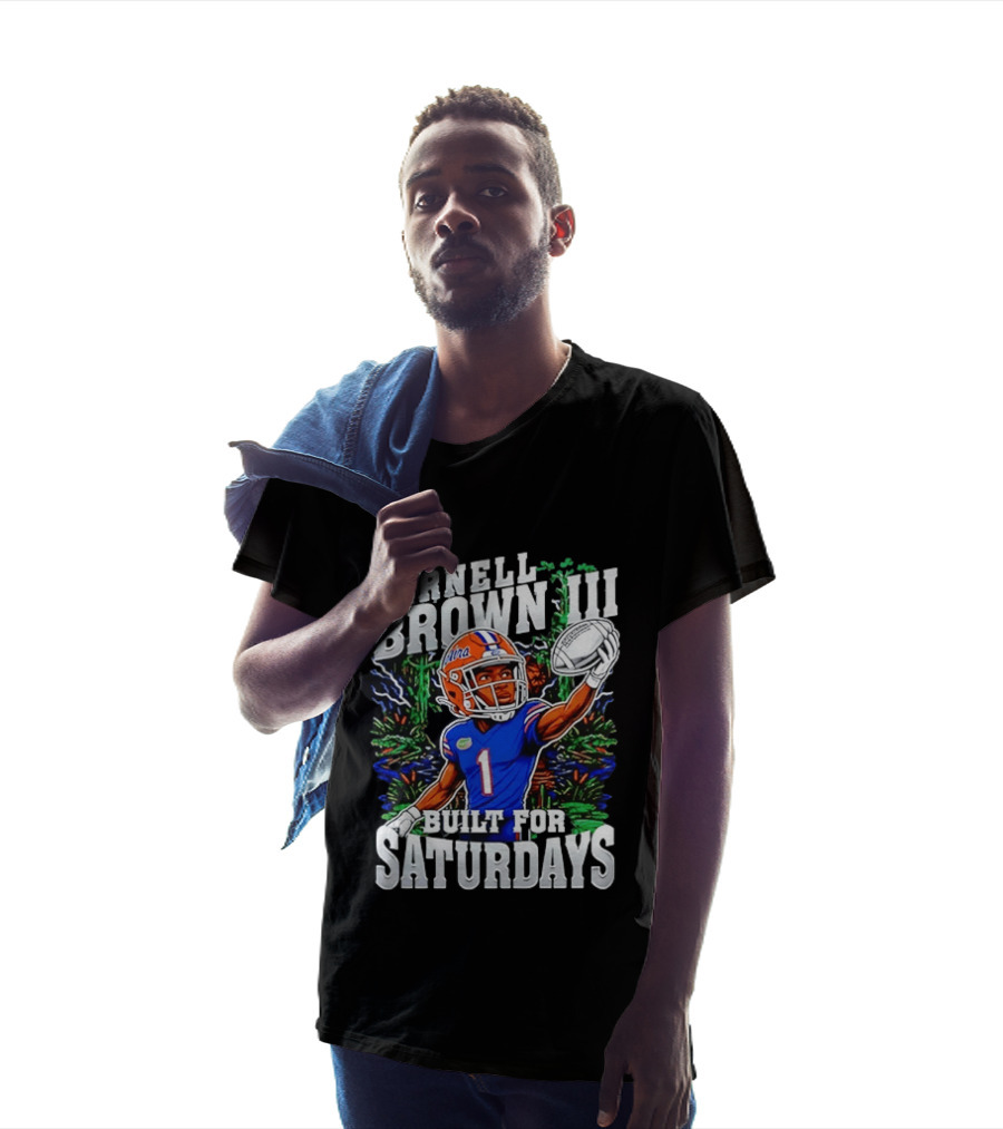 Vernell Brown III Built For Saturdays Florida Gators Football Player T-Shirt