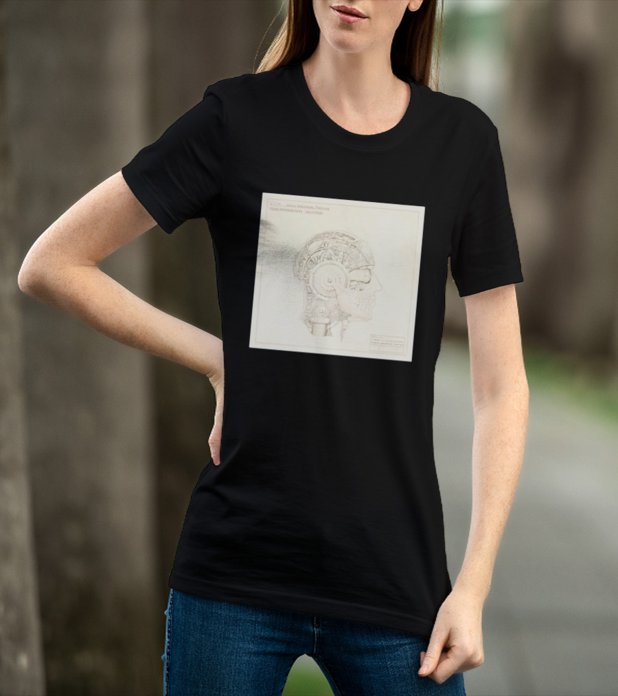VisionQuest JIM Joule Individual Machine Head Blueprint Drawing T-Shirt