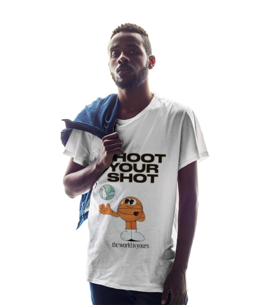 Shoot Your Shot Basketball Character The World Is Yours T-Shirt